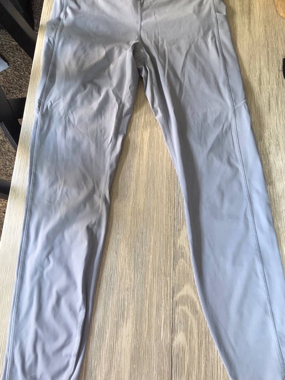 Vuori Light Gray Performance Leggings With Pockets